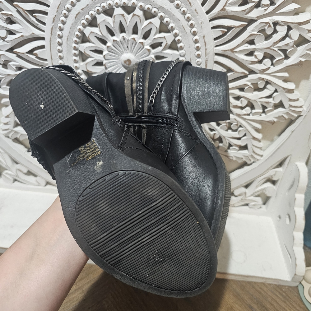 Jellypop Black Ankle Boots with Straps Womens 8.5W - Picture 8 of 8